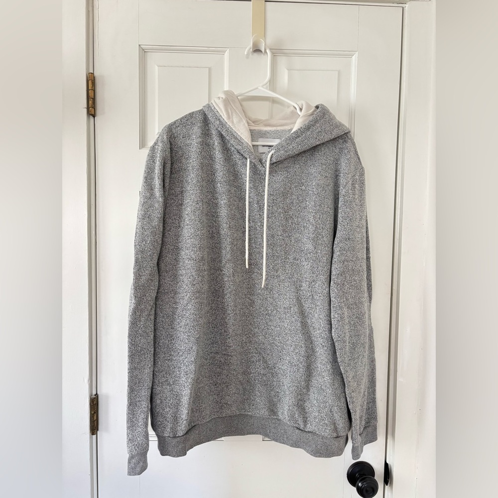 Goodfellow & Co Gray Hoodie with Cream Hood Lining